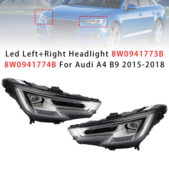 Faro anteriore a LED sinistro+destro 8W0941773B 8W0941774B per Audi A4 B9 2015-2018