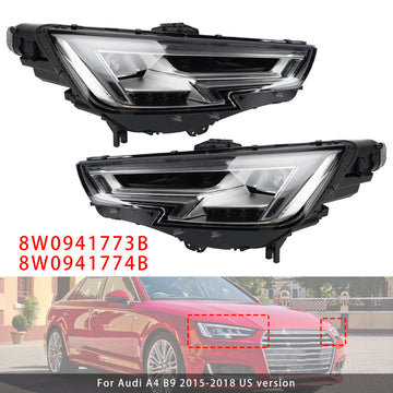 Farol LED Esquerdo+Direito Audi A4 B9 2015-2018 8W0941773B 8W0941774B - 0