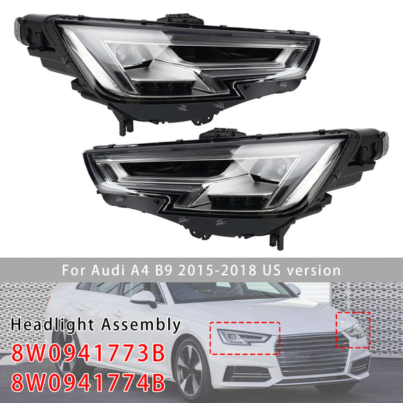 Faro anteriore a LED sinistro+destro 8W0941773B 8W0941774B per Audi A4 B9 2015-2018