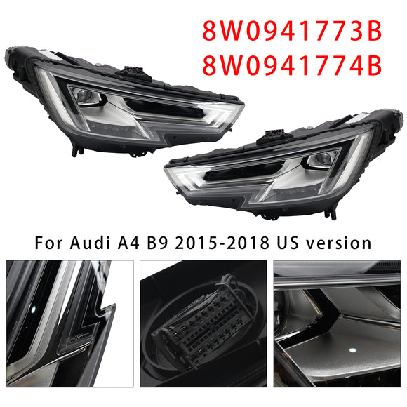 Faro anteriore a LED sinistro+destro 8W0941773B 8W0941774B per Audi A4 B9 2015-2018