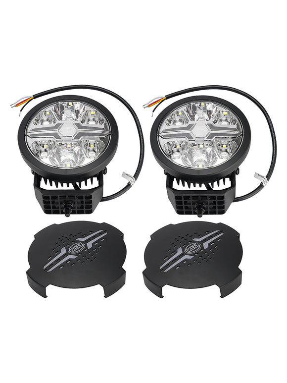Round Auxiliary Lamp ValueFit 6 12/24V 90W 8500LM 6000K For HELLA