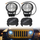 Round Auxiliary Lamp ValueFit 6 12/24V 90W 8500LM 6000K For HELLA-3