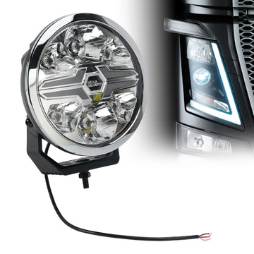 Round Auxiliary Lamp ValueFit 9 Ref.25 12/24V 17W 1700LM 6000K For HELLA - 0