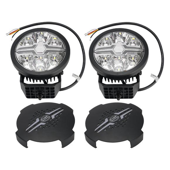 Round Auxiliary Lamp ValueFit 6 12/24V 90W 8500LM 6000K For HELLA