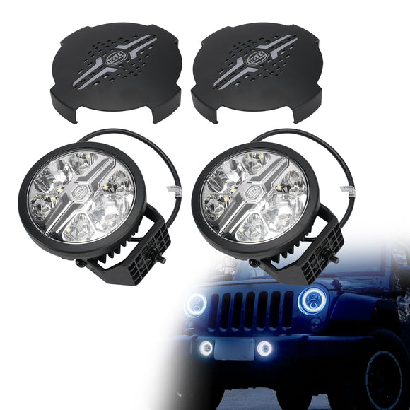 Round Auxiliary Lamp ValueFit 6 12/24V 90W 8500LM 6000K For HELLA