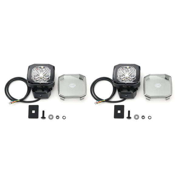 Square Spot Auxiliary Lamp ValueFit 4.3 12/24V 60W 7100LM 5700K For HELLA