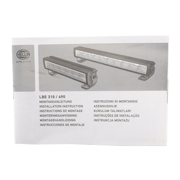 Lampe auxiliaire à longue bande ValueFit 12.6 12/24V 82W 6000LM 5700K pour HELLA