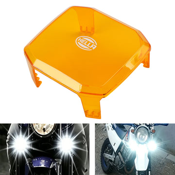 Square Amber Lamp Outer Protective Cover ValueFit 4.3 For HELLA 358233951 - 0