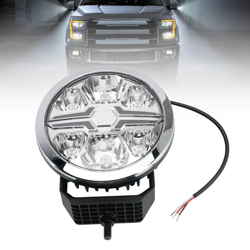 Round Auxiliary Lamp ValueFit 7 Ref.50 12/24V 36W 1800LM 6000K For HELLA - 0