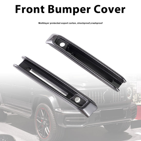 Carbon Fiber Front Bumper Fog Lights Frame Fit Mercedes G-Class W464 G63 2019+