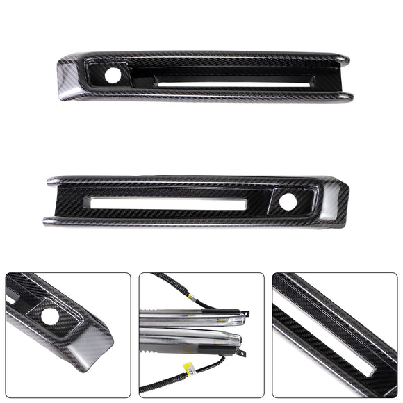 Carbon Fiber Front Bumper Fog Lights Frame Fit Mercedes G-Class W464 G63 2019+