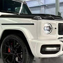 Carbon Fiber Front Bumper Fog Lights Frame Fit Mercedes G-Class W464 G63 2019+-15