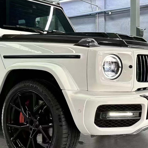 Carbon Fiber Front Bumper Fog Lights Frame Fit Mercedes G-Class W464 G63 2019+