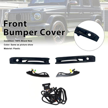 Front Bumper Fog Lights Frame Fit Mercedes G-Class W464 W463A G63 2019+ - 0