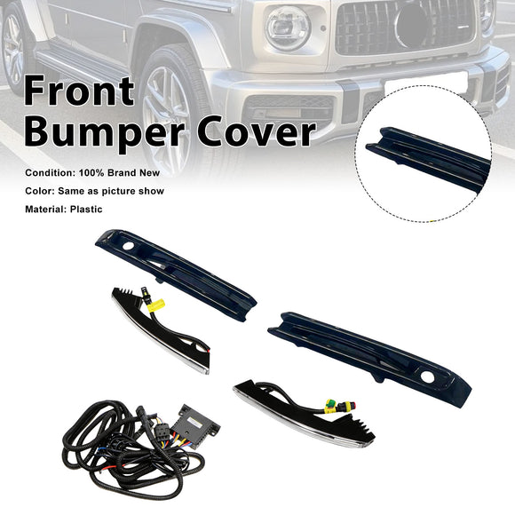 Front Bumper Fog Lights Frame Fit Mercedes G-Class W464 W463A G63 2019+
