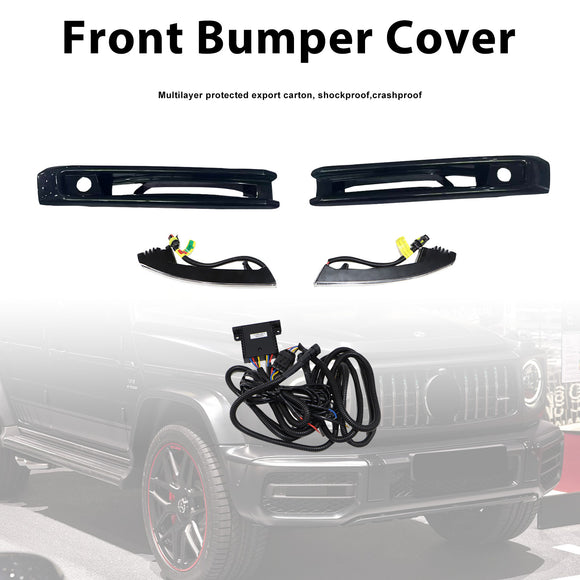 Front Bumper Fog Lights Frame Fit Mercedes G-Class W464 W463A G63 2019+