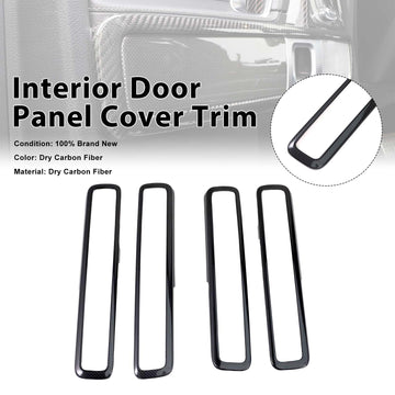 Dry Carbon Fiber Inner Door Frame Cover Trim Fit Benz W464 W463A G500 2019-2023 - 0