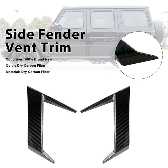 Zijspatbordventilatiestrip van droog carbon, geschikt voor Mercedes-Benz G-Klasse W463Een G63 W464 2019+