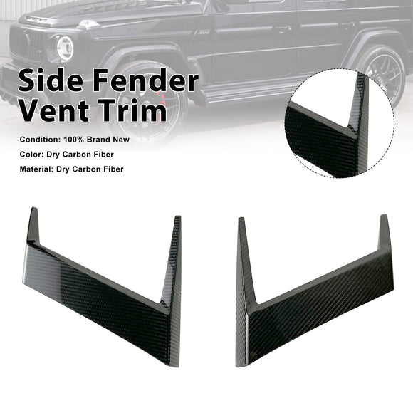 Zijspatbordventilatiestrip van droog carbon, geschikt voor Mercedes-Benz G-Klasse W463Een G63 W464 2019+