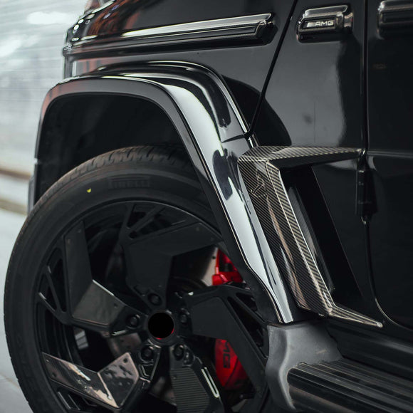 Zijspatbordventilatiestrip van droog carbon, geschikt voor Mercedes-Benz G-Klasse W463Een G63 W464 2019+