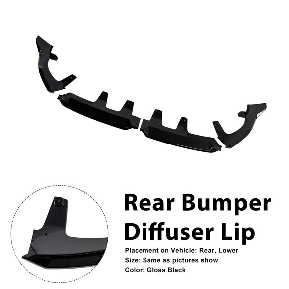 Gloss Black Front Bumper Lip Spoiler Splitter Fit BMW X3 G45 M-Sport 2025+