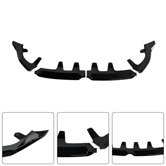 Gloss Black Front Bumper Lip Spoiler Splitter Fit BMW X3 G45 M-Sport 2025+