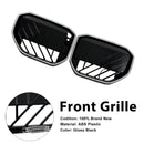 Parrilla de parachoques delantero negra compatible con BMW X3 G45 2025+ con luz LED-6