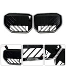 Parrilla de parachoques delantero negra compatible con BMW X3 G45 2025+ con luz LED-1
