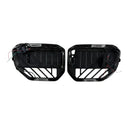 Parrilla de parachoques delantero negra compatible con BMW X3 G45 2025+ con luz LED-7