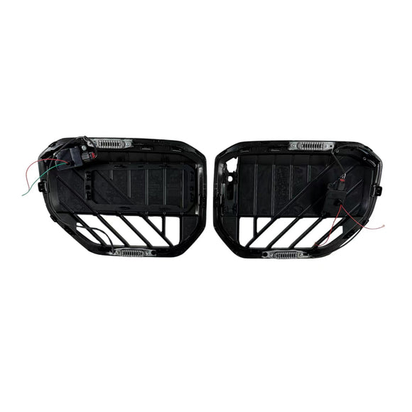 Parrilla de parachoques delantero negra compatible con BMW X3 G45 2025+ con luz LED