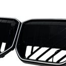 Parrilla de parachoques delantero negra compatible con BMW X3 G45 2025+ con luz LED-11