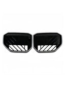 Parrilla de parachoques delantero negra compatible con BMW X3 G45 2025+ con luz LED-14
