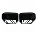 Parrilla de parachoques delantero negra compatible con BMW X3 G45 2025+ con luz LED-15