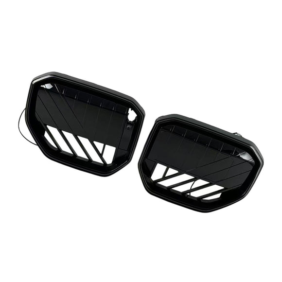 Parrilla de parachoques delantero negra compatible con BMW X3 G45 2025+ con luz LED
