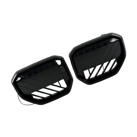 Parrilla de parachoques delantero negra compatible con BMW X3 G45 2025+ con luz LED