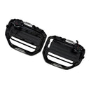 Rejilla de parachoques delantero estilo M50 compatible con BMW X3 G45 2025+ negro con luz LED-8