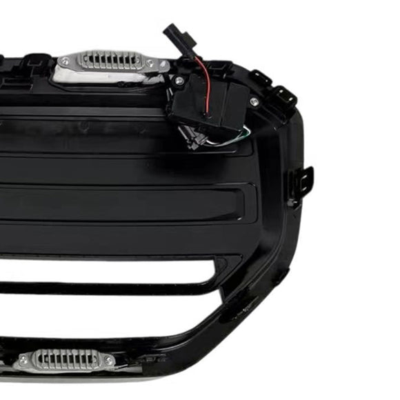 Rejilla de parachoques delantero estilo M50 compatible con BMW X3 G45 2025+ negro con luz LED