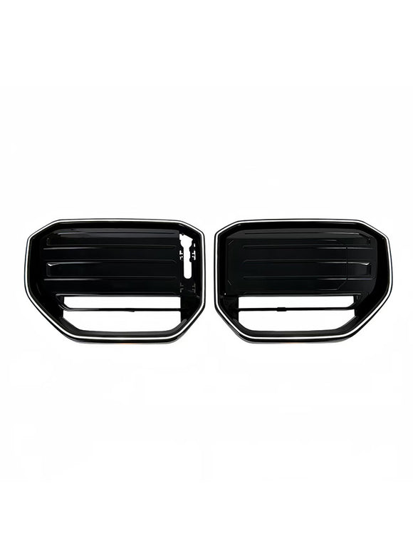 Rejilla de parachoques delantero estilo M50 compatible con BMW X3 G45 2025+ negro con luz LED