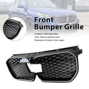 Schwarzer Frontstoßstangengrill für BMW iX1 U11 2023–2025 mit LED-Licht-3