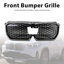 Schwarzer Frontstoßstangengrill für BMW iX1 U11 2023–2025 mit LED-Licht-5
