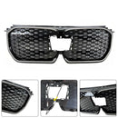 Schwarzer Frontstoßstangengrill für BMW iX1 U11 2023–2025 mit LED-Licht-7