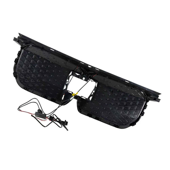 Schwarzer Frontstoßstangengrill für BMW iX1 U11 2023–2025 mit LED-Licht