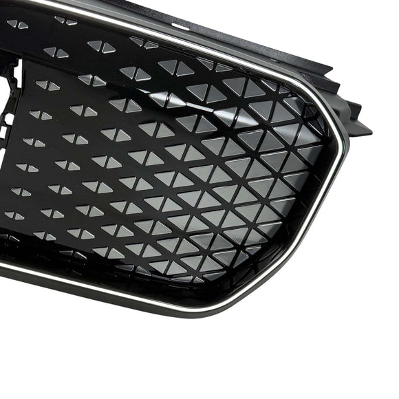 Schwarzer Frontstoßstangengrill für BMW iX1 U11 2023–2025 mit LED-Licht