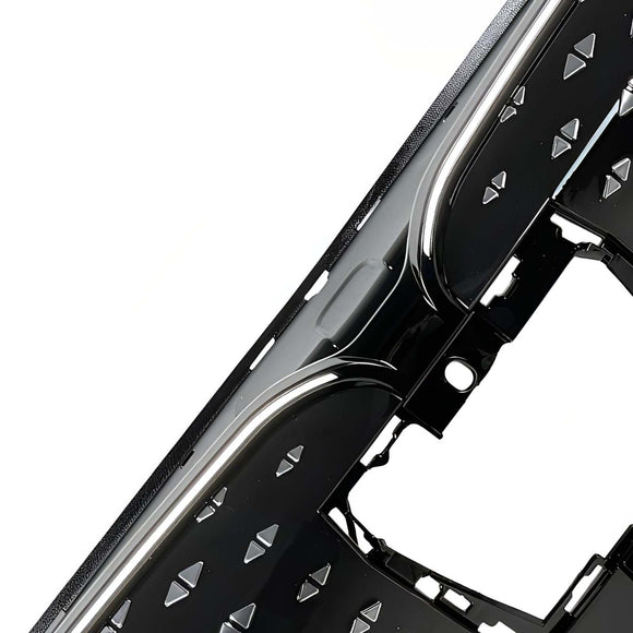 Schwarzer Frontstoßstangengrill für BMW iX1 U11 2023–2025 mit LED-Licht