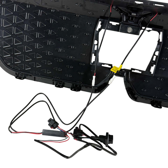 Schwarzer Frontstoßstangengrill für BMW iX1 U11 2023–2025 mit LED-Licht