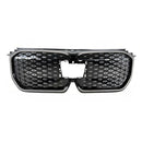 Schwarzer Frontstoßstangengrill für BMW iX1 U11 2023–2025 mit LED-Licht-15