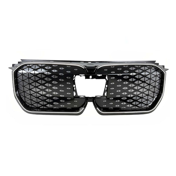 Schwarzer Frontstoßstangengrill für BMW iX1 U11 2023–2025 mit LED-Licht