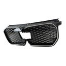 Schwarzer Frontstoßstangengrill für BMW iX1 U11 2023–2025 mit LED-Licht-16