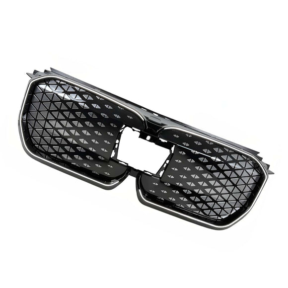 Schwarzer Frontstoßstangengrill für BMW iX1 U11 2023–2025 mit LED-Licht