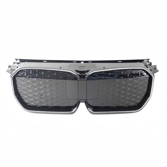 Zwart Chrome Voorbumper Grill Grille Fit BMW iX1 U11 2023-2025 W/LED Licht